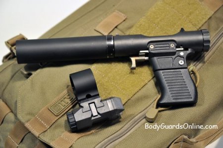 B&T VP9 ветеринарный пистолет калибра 9 мм "Veterinary Pistol 9mm", неавтоматический полностью бесшумный пистолет 
