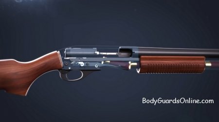 Анимация работы помпового ружья Remington 870